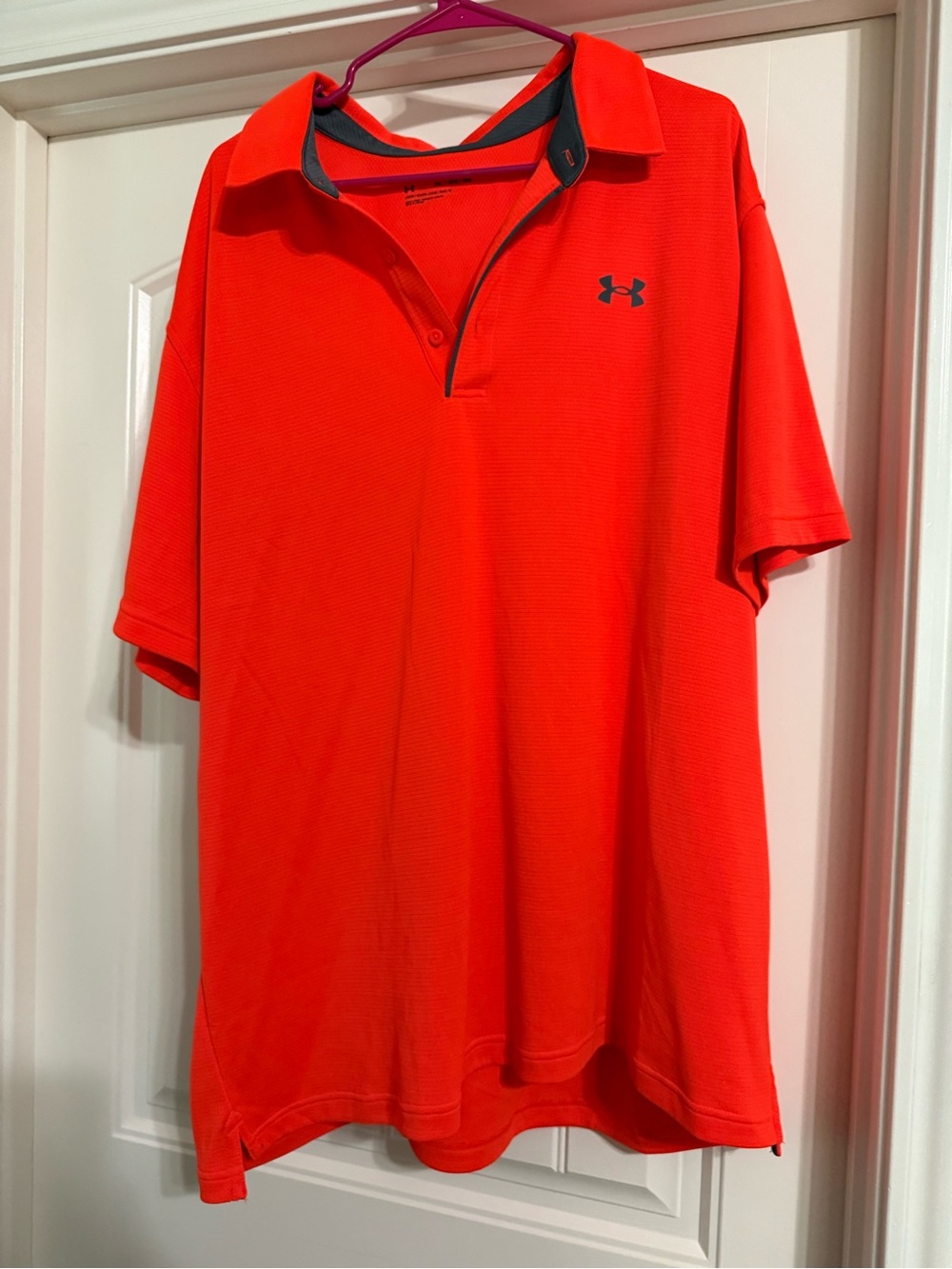 Under Armour Men’s Bright Red Performance Polo